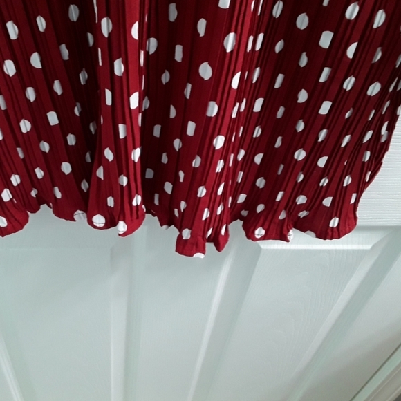 Lulu's Pleats To Meet You Polka Dot Dress Blogger Fav - Picture 7 of 11
